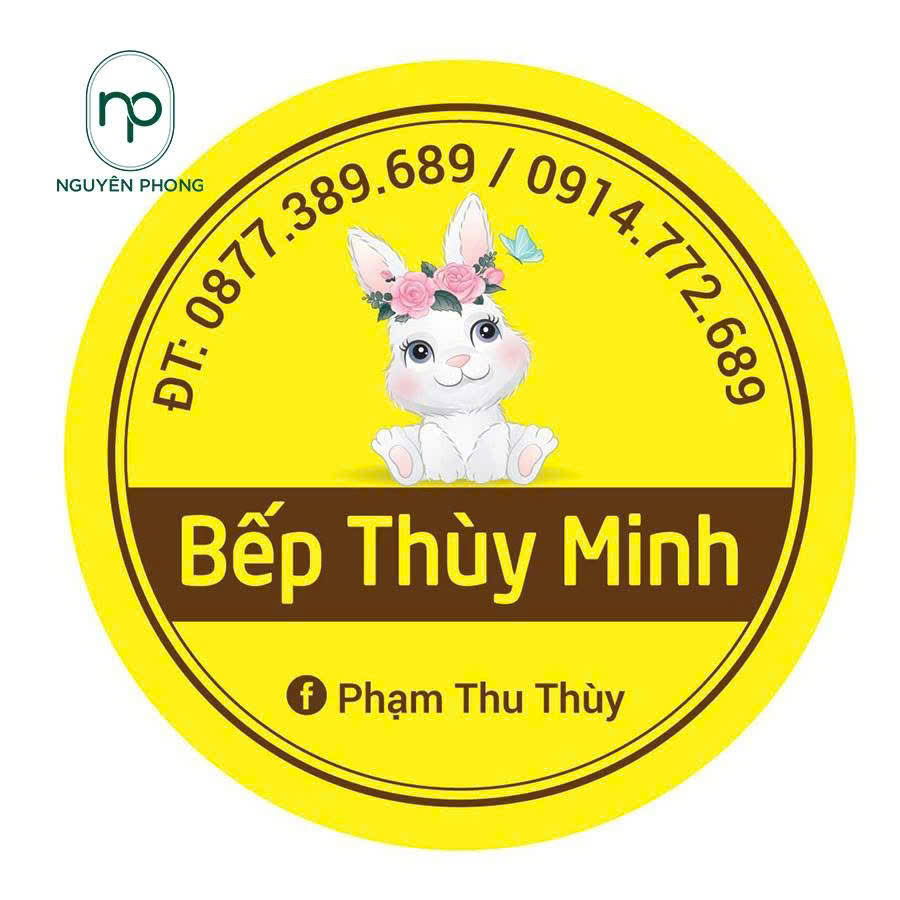 Mẫu in decal lấy liền bếp Thùy Minh